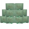 GroomBrideGifts 10 PCS Gift Boxes with Lids, 10.6x7.8x3.7 Inch Paper Gift Box with Ribbon, Bridesmaid Proposal Box for Wedding, Birthdays, Bridal Gifts.