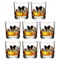 GroomBrideGifts Groomsmen Gifts Set of 8, Old Fashioned Whiskey Glasses, Bachelor Party Favors Decorations Groosman Accessories,11oz Scotch Bourbon Glasses Whiskey Tumblers, Team Groom Supplies